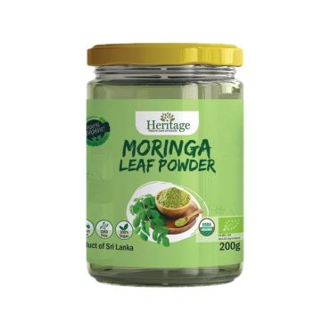Heritage Organic, Vegan, Gluten Free Moringa Powder 200g